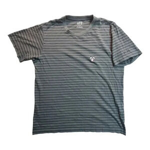 UNIQLO UT KAWS Striped T Shirt Short Sleeve Graphic Tee Mens Size L